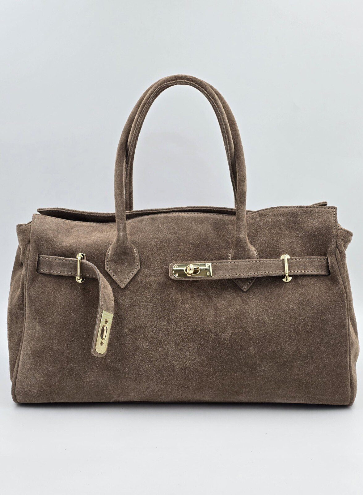 Italian Luxury Suede Handbag