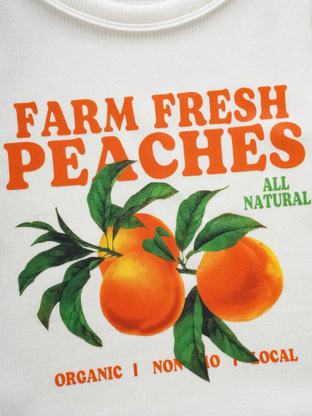 Orange/Letter Printed Tank Top