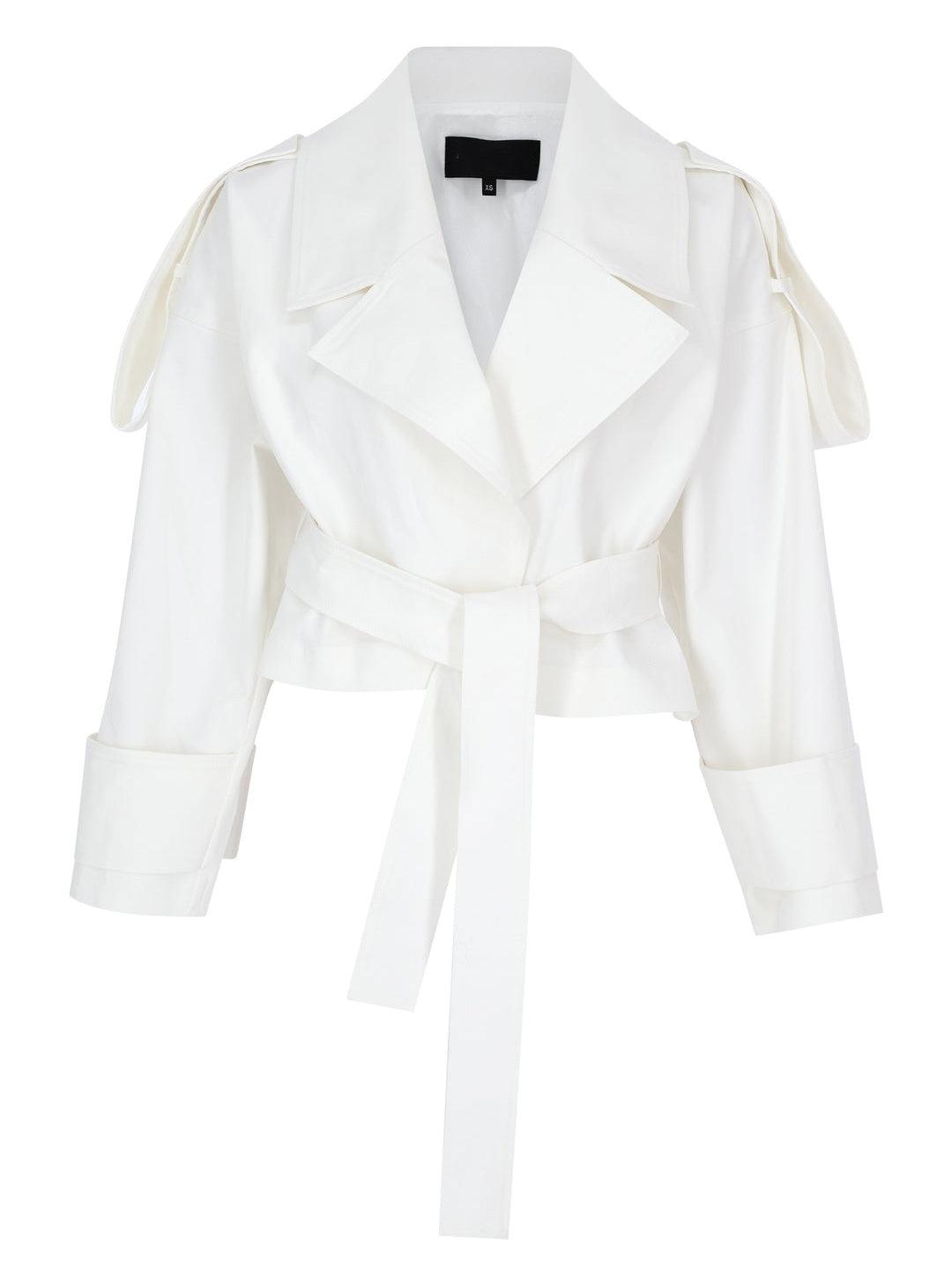 Camel Canvas Belt Detailed Jacket