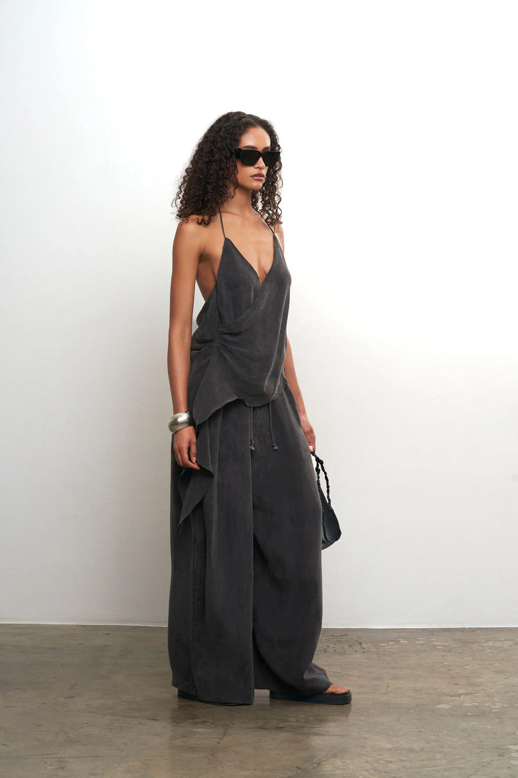 Gray Loose Casual Suit