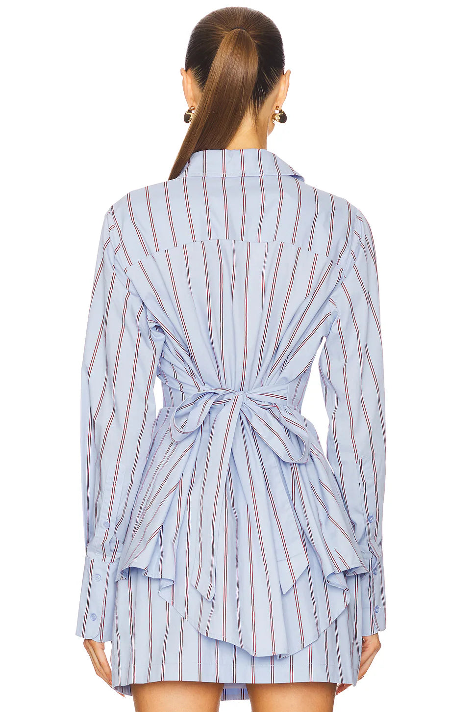 Striped Long-sleeved Shirt Set