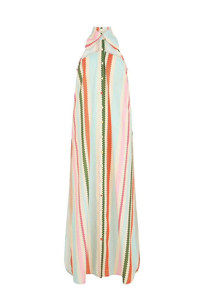 Diamond Striped Shirt Dress