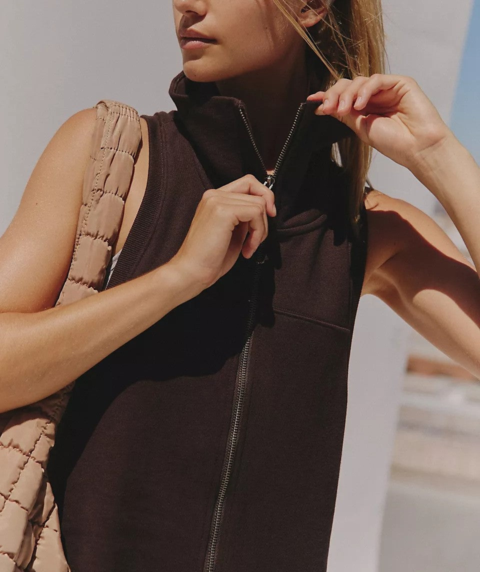 Front Zipper Closure Casual Jumpsuit