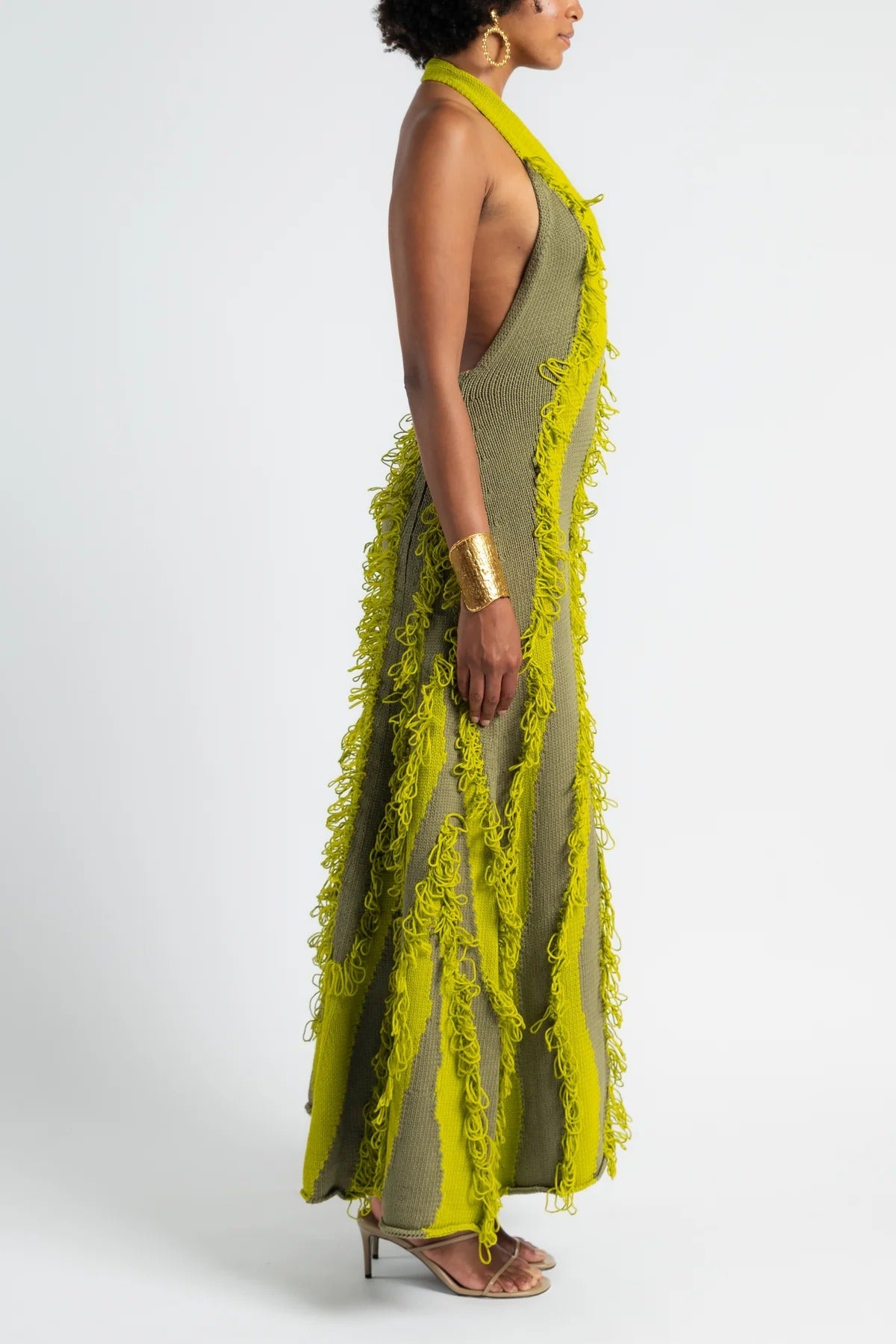 Roaring Fringe Green Dress