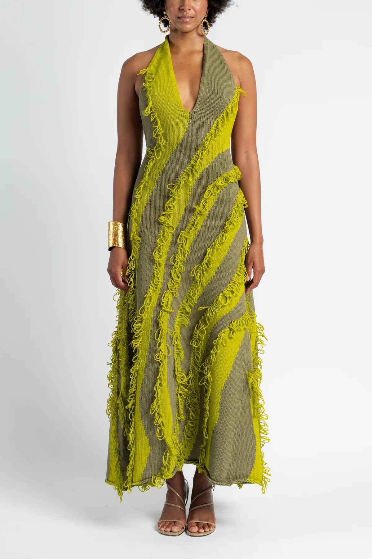 Roaring Fringe Green Dress