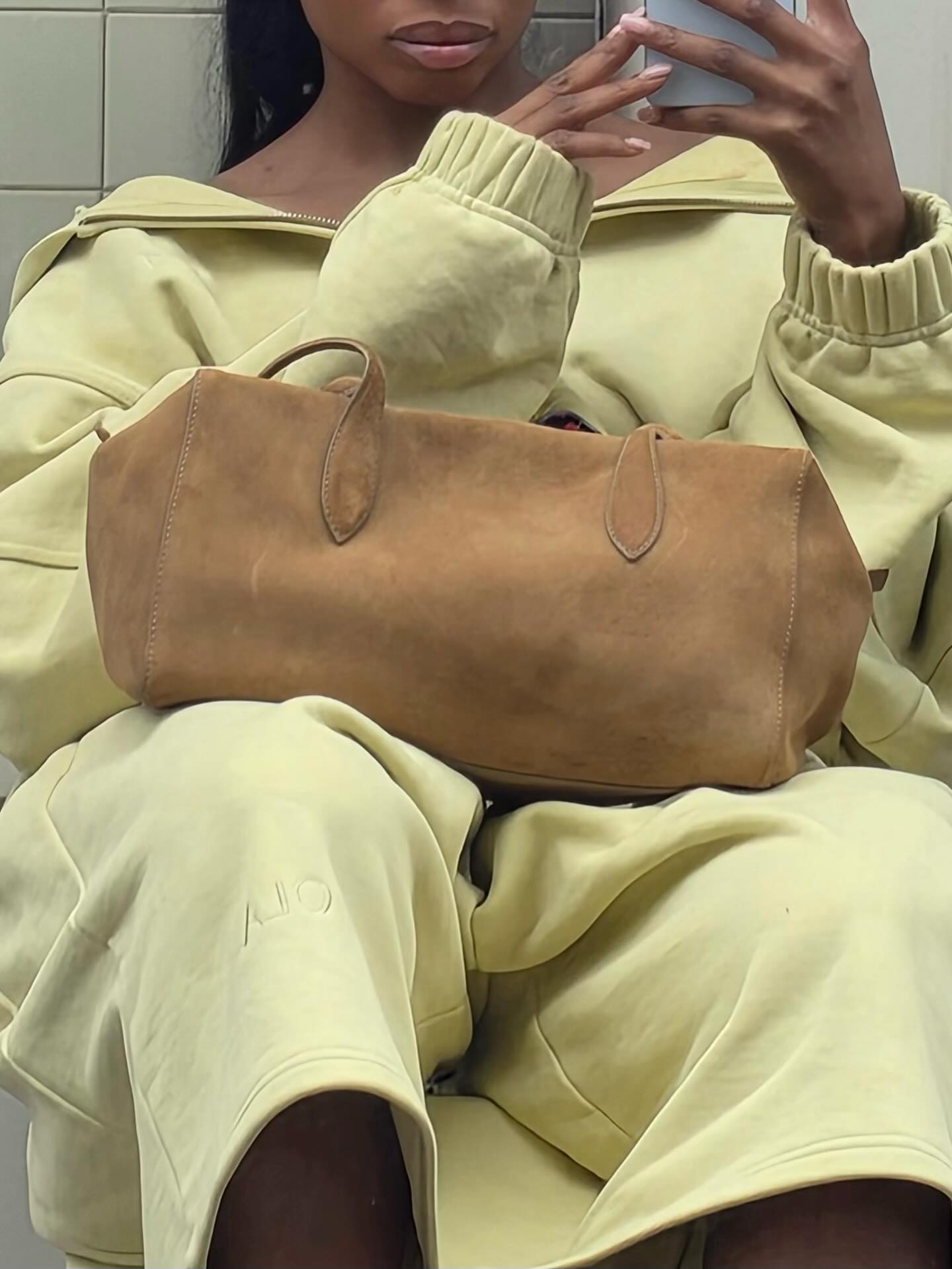 Yellow Loose Casual Suit