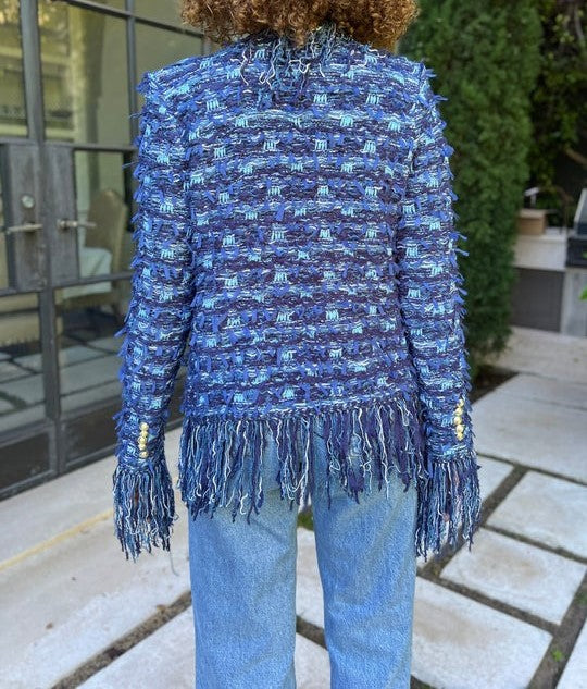 Open Front Fringe Jacket