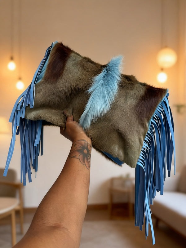 Suede Tassel Handbag