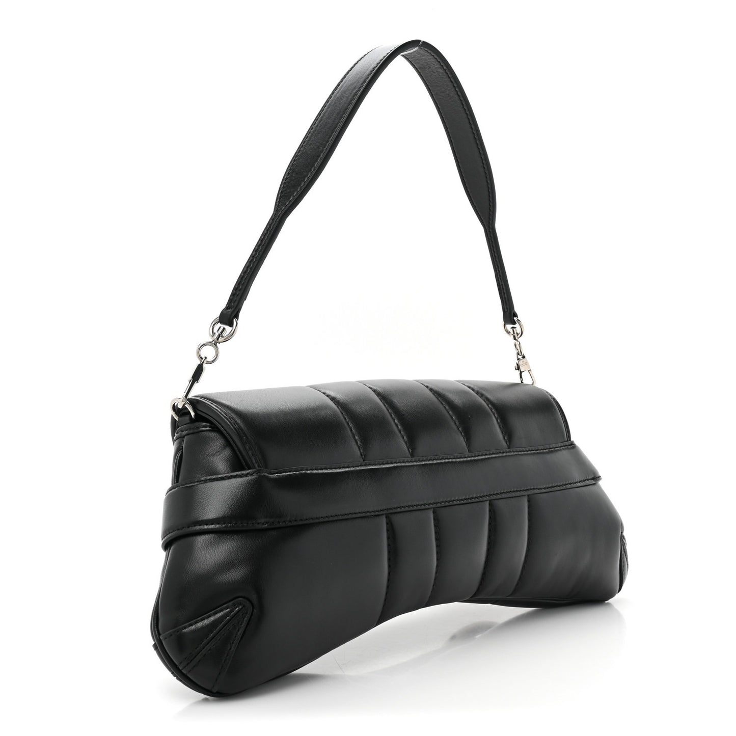 Black Horsebit Chain Shoulder Bag
