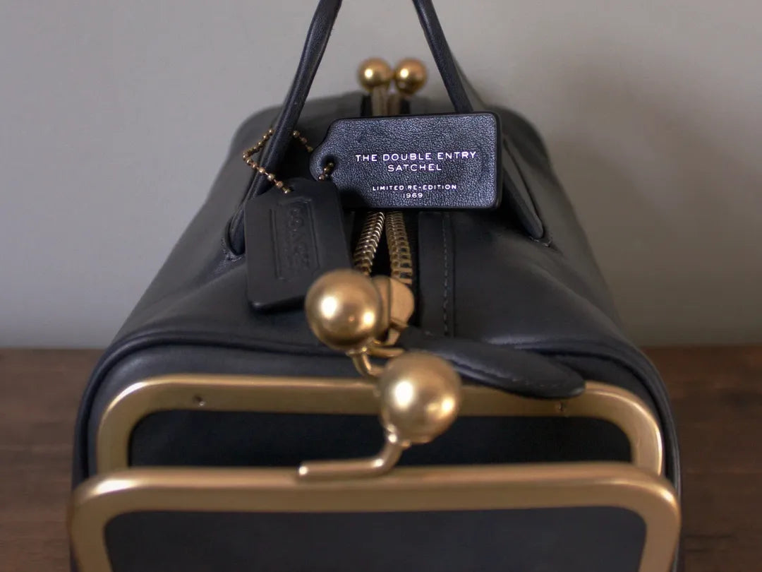 Double Entry Kisslock Bag