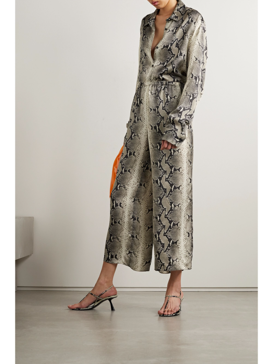 Snake Printed Shirt Suit