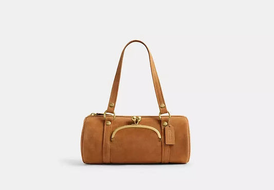 Kisslock Barrel Bag