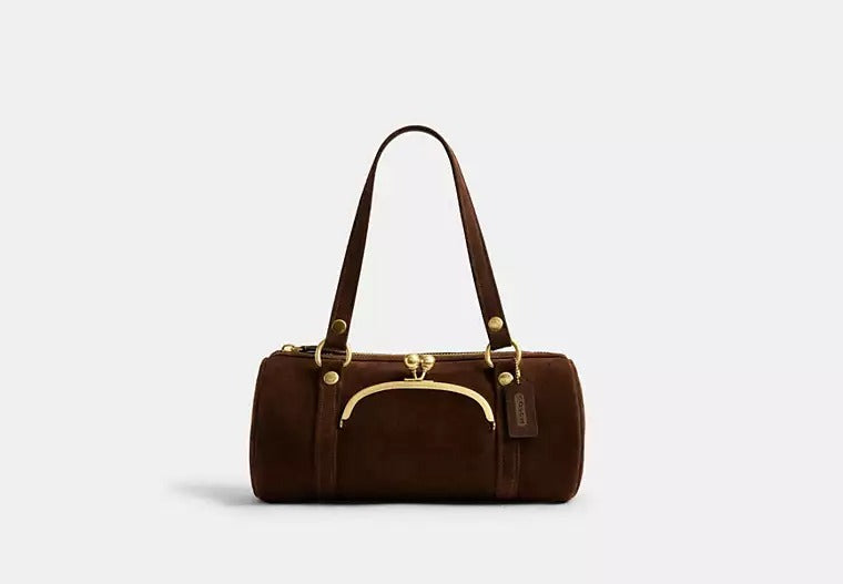Kisslock Barrel Bag