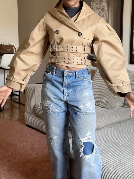 Double-breasted Cotton Jacket