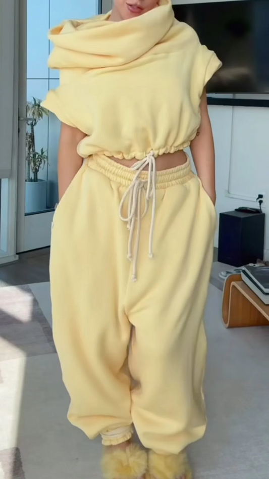 Yellow Daily Casual Suit