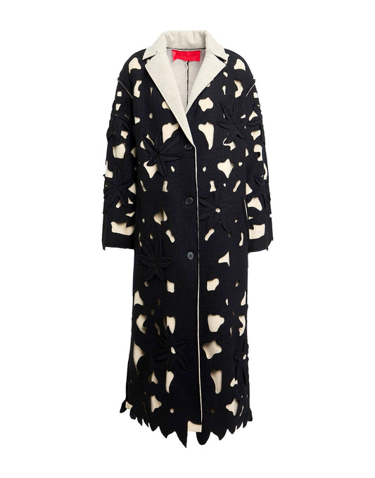 Lapel Long Reversible Coat