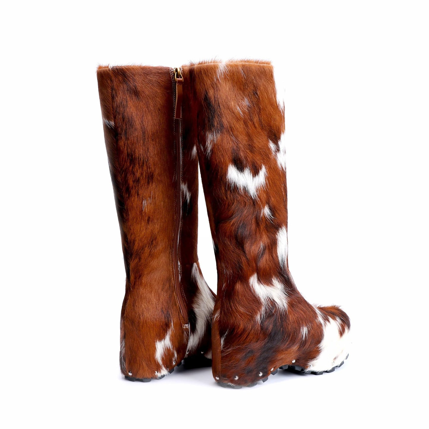 Luxury Calf Hair Women’s Knee-High Boots