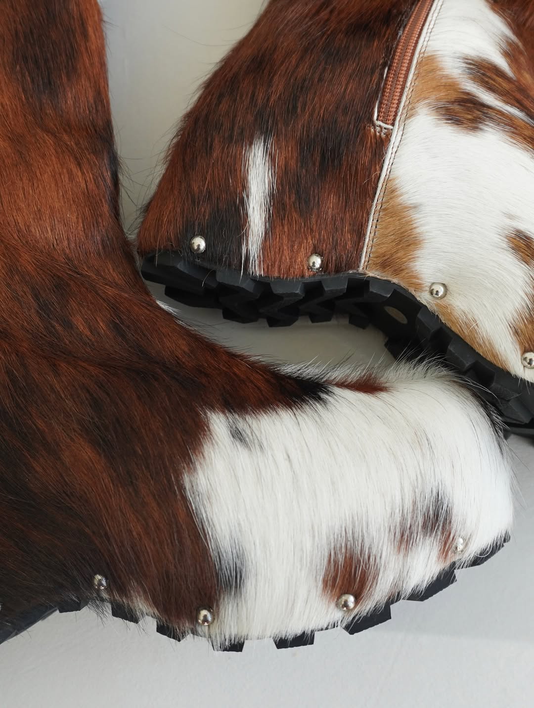 Luxury Calf Hair Women’s Knee-High Boots