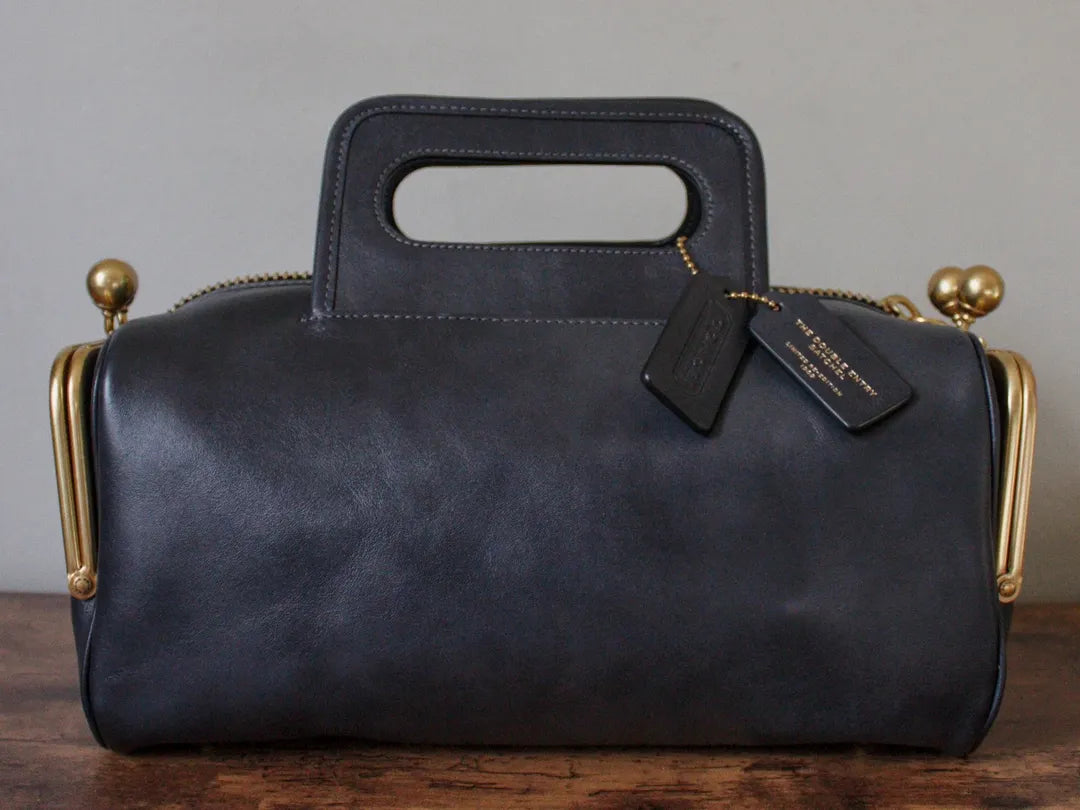 Double Entry Kisslock Bag