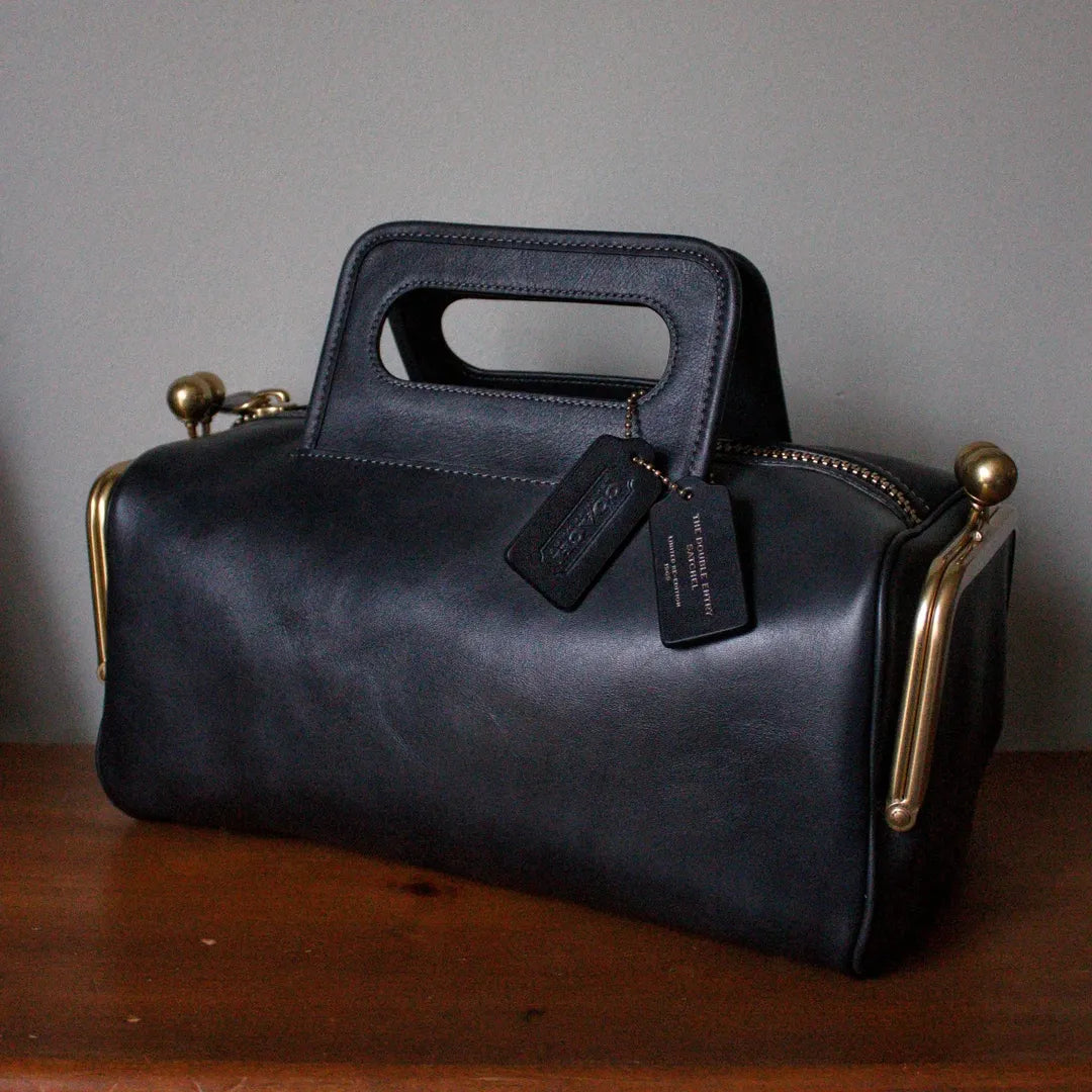 Double Entry Kisslock Bag