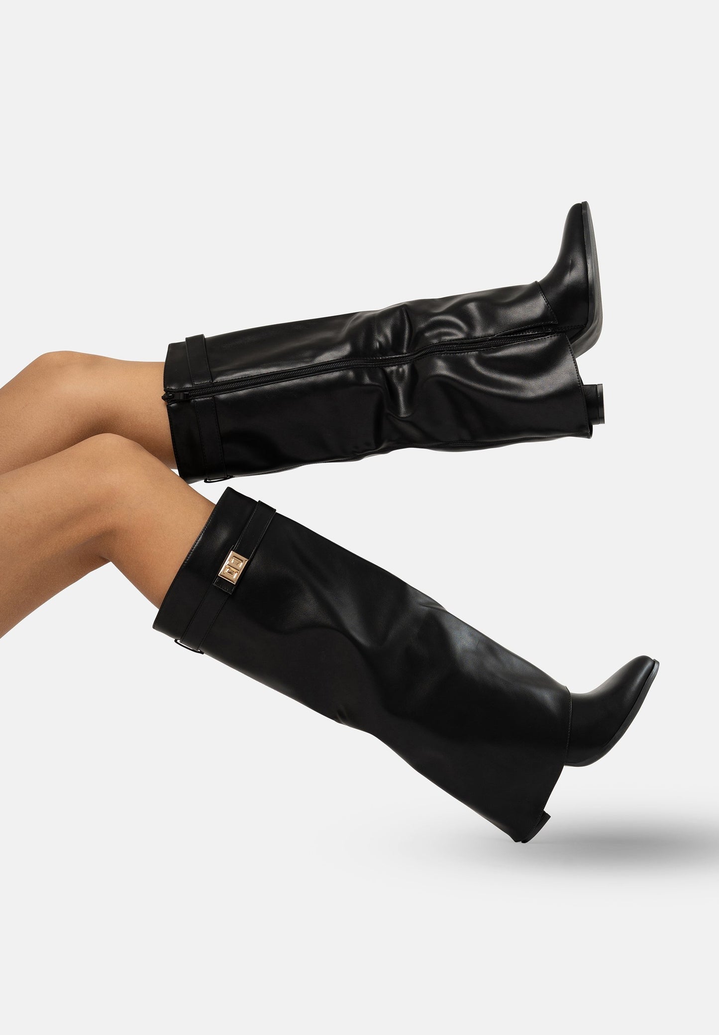 Black Cowboy/Biker boots