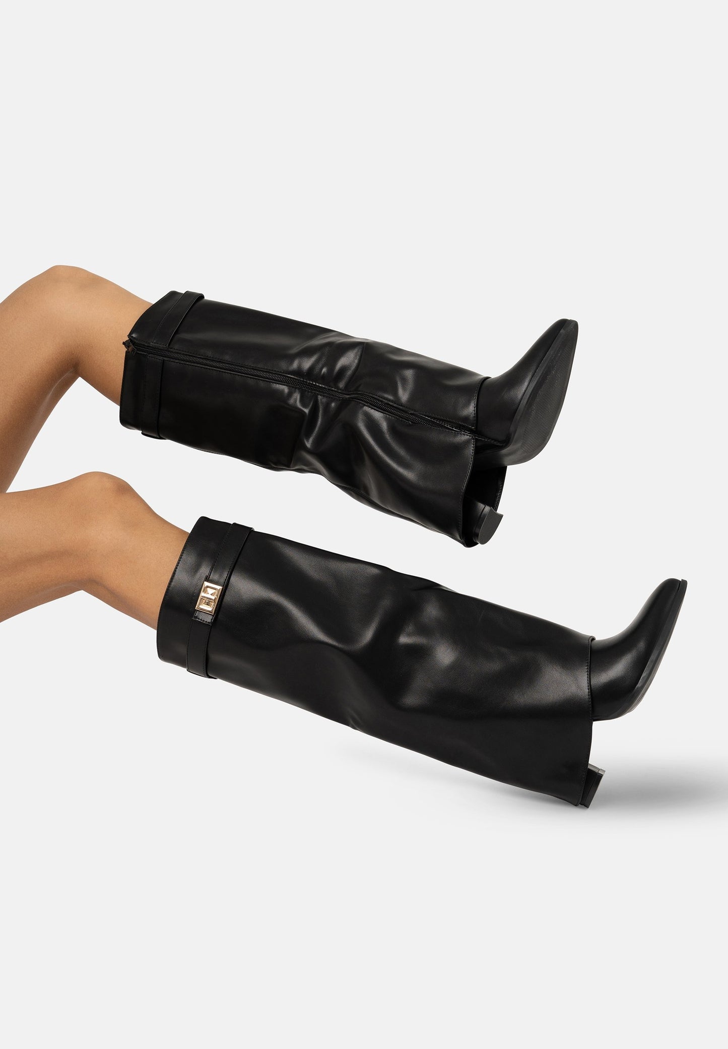 Black Cowboy/Biker boots