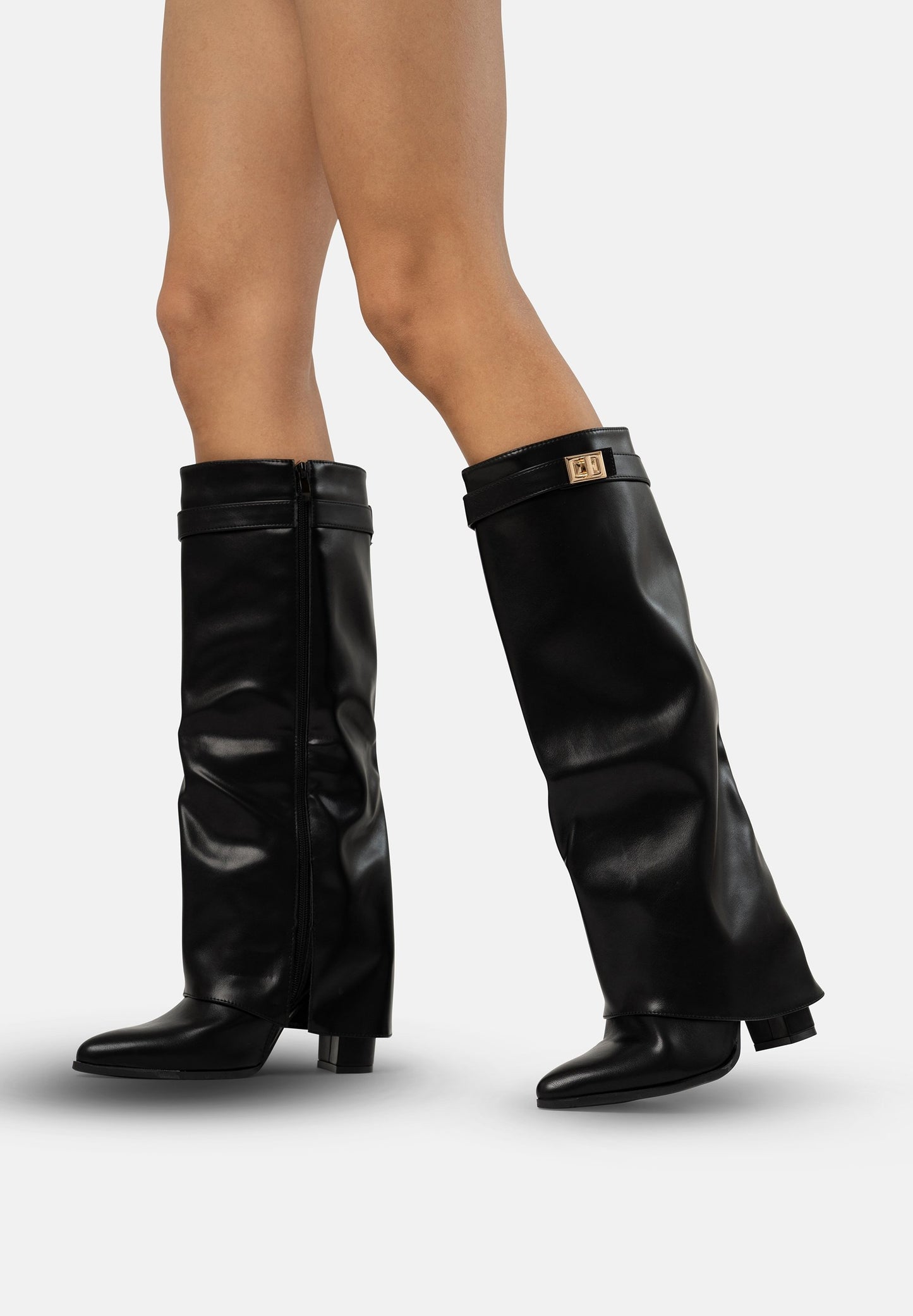 Black Cowboy/Biker boots