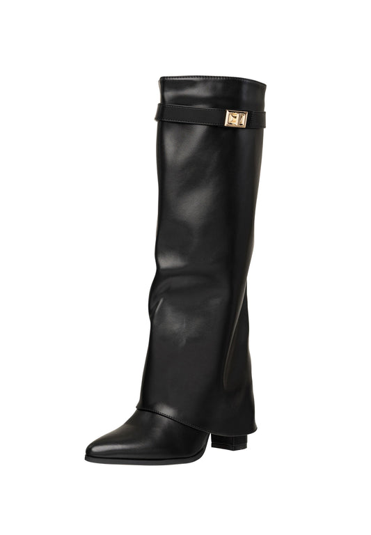 Black Cowboy/Biker boots